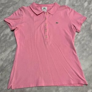 Light Pink Lacoste polo shirt size L (42)